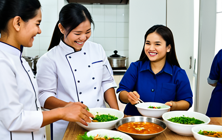 효과적인 커뮤니티 식사 피드백 수집 방법 - Restaurant with Family Feedback**

Prompt: A family enjoying a meal at a modest Thai restaurant. The...